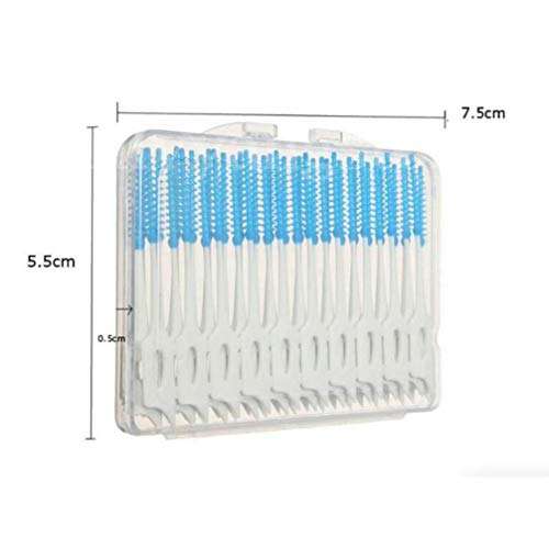 EXCEART 3 Box Interdental Brush Flexible Between Teeth And Braces Cleaner Toothpick Tooth Flossing Head Dental Brush For Oral Care Random Color 6
