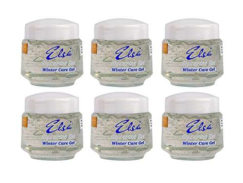 ELSA GLYCERINE WINTER CARE GEL - GLYCERINE GEL for moisturising of dry skin. Suitable for face, hands & cracked feet. 120 Gram x 6. 2