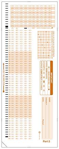 PDP-2052, (2052-C Compatible Test Sheet), 100 question exam Sheet (50/pkg) 3