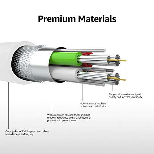 AmazonBasics Apple Certified Lightning to USB Charge and Sync Extra Tough Cable, 6 Feet (1.8 Meters) - Grey 6