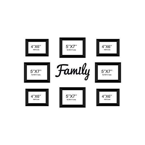 E Deals Set of 8 Collage Synthetic Framed with Acrylic Glass - self Installationá(5X7,4X6) Inches Photo Frames PF-188 6