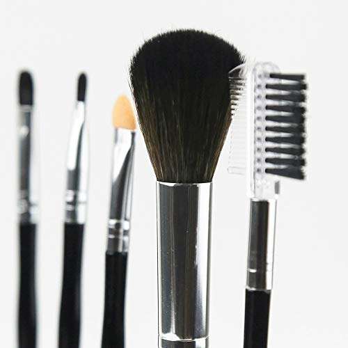 Diruno 5 Pcs Makeup Brush Set, Eye Shadow, Foundation, Eyebrow, Eyeliner, Eyelash, Lip Brush, Makeup Brushes,Cosmetic Tool,Face Makeup 5