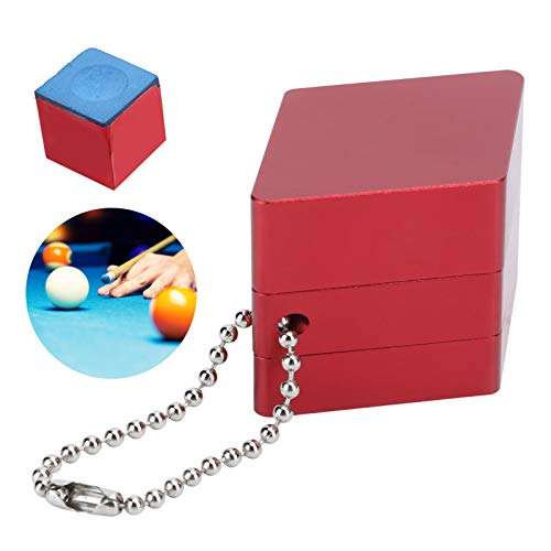Billiard Accessories Storage Equipment, Trend Color Metal 3x3x3cm Strong Suction Billiard Cues Accessories, for Billiard Snooker(red) 6