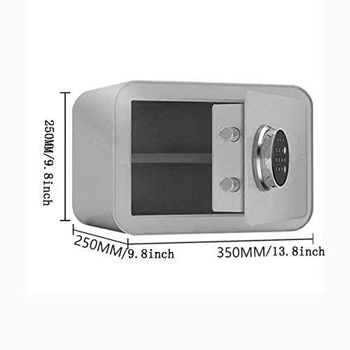 ZCF Security Safes Security Safe, Keypad Lock Electronic Deposit Box Home Office Hotel Business Jewelry Cash Use Storage Money 25cm Blue/Yellow (Color : Yellow) 6