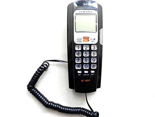 Praxon Landline Corded Telephone - Digital LCD Display Intercom Telephone - KX-T555 Caller ID Phone - Random Color 6