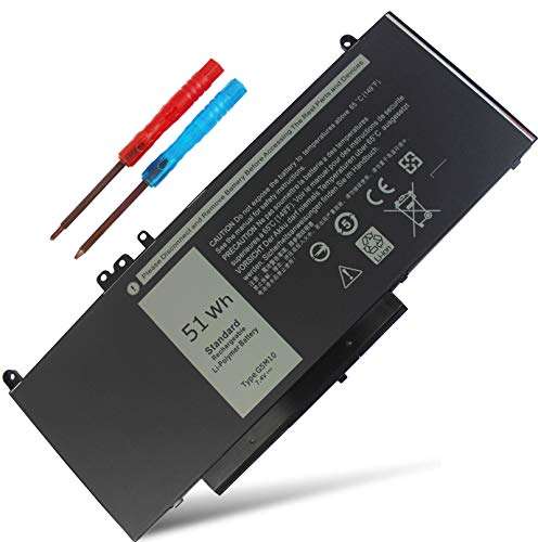 G5M10 Laptop Battery 7.4V 51Wh Compatible with Dell Latitude E5450 E5550 5550 5450 Notebook 8V5GX R9XM9 WYJC2 1KY05 0WYJC2 TXF9M 0TXF9M R0TMP 79VRK HK6DV 0HK6DV 2