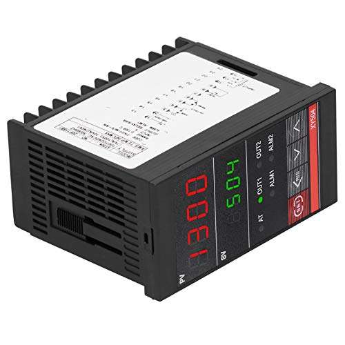 KUIDAMOS Intelligent PID Temperature Controller PID Temperature Controller XY504 Dual Display Heating Cooling Relay for Kiln for Furnace 2