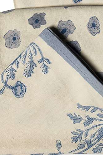 Contrast Living Anuja Hand Block Printed Kitchen Towel / Dish Towel / Hand Towel Multi Color Set of 3 Pcs 3