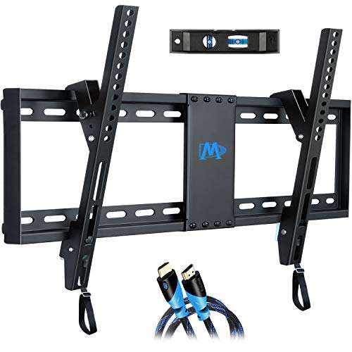 Mounting Dream TV Mount for Most 37-70 Inch TV, Universal Tilt TV Wall Mount Fit 16", 18", 24" Stud with Loading Capacity 132lbs, Max Vesa 600 x 400mm, Low Profile Flat Wall Mount Bracket MD2268-LK 2