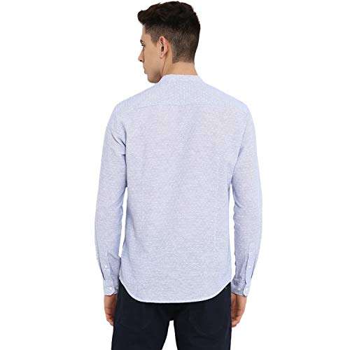 Red Tape Men's Plain Regular fit Casual Shirt (RFS0384_Dobby Blue L) 5