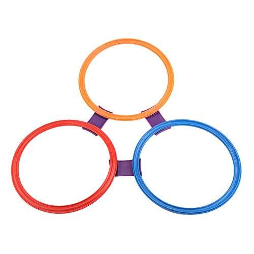 Vikye 5Pcs Jumping Rings, Multi-Colored Eco-Friendly Jumping Rings Game Sports Toy, Outdoor Playing Activity Toy for Children and Kids 4