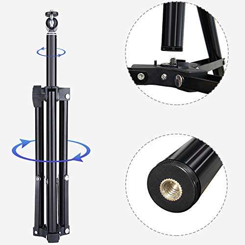 ZQZ-Store 16.5cm Ring Light, Desktop/Floor Mobile Phone Support Tripod Selfie Ring Light Outdoor Photo/Video/Video Equipment Support (Color : A-16.5cm Ring Light) 6