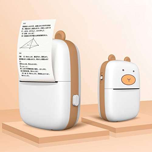 Portable Notes Printer, Mini Pocket Wireless BT Thermal Printer, Thermal Bluetooth Label Printer, 55mm Mini Wireless Thermal Image Photo Printer, Compatible with All Smartphones 4