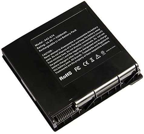 8cell 5200mAh 14.4V A42-G74 Laptop Accessories Compatible with Asus G74 G74J G74JH G74S G74SW G74SX Series ICR18650-26F LC42SD128 2