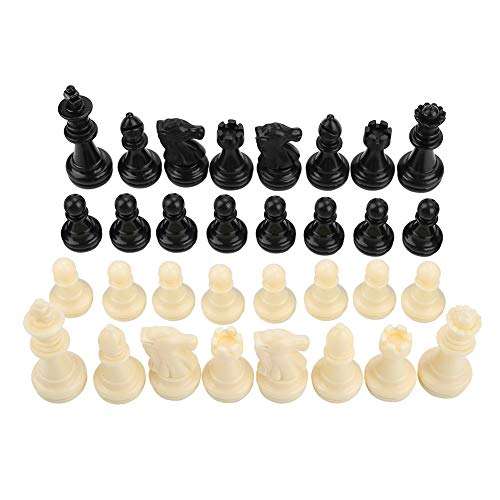 Durable Plastic Chess Piece, Chess, 32Pcs for Kids for Adults Home Outdoor 3
