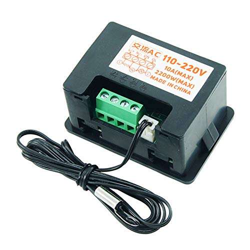 Milue W2310 Thermostat LED Digital Temperature Controller NTC Thermistor 10K Sensor 12V/ 24V/ 220V for Aquarium Refrigerator Incubator - Celsius and Fahrenheit Can Be Measured (Need to Switch) 4