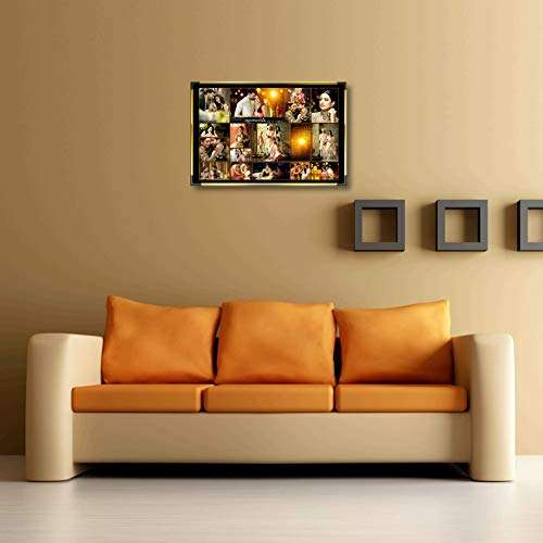 FLASHING CLICK Royal unique nontearable Golden Personalized ( Customized ) Photo frame collage with photo's 3