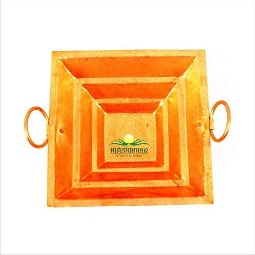 Himshikhar | Combo of Hawan Kund/Yagya Kund & Pure Green Guggal (450 gm) for Pujan Purpose/Best Item for Religious Pooja/for Temple & Home 4