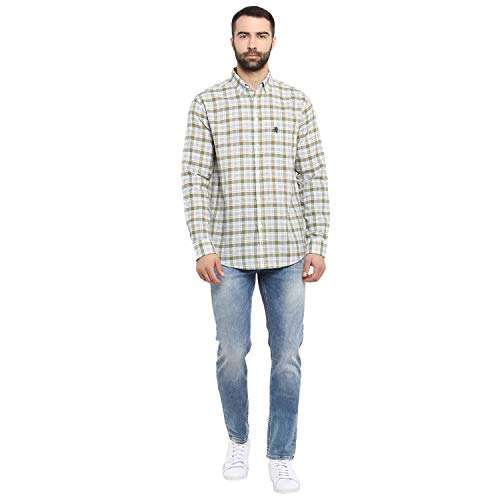 Red Tape Men's Checkered Regular fit Casual Shirt (RSF8716_Green XL) 6