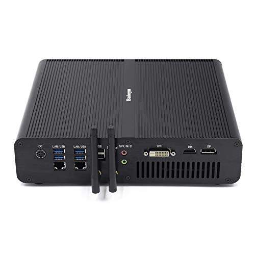 Gaming PC Intel i7-7920HQ Quad-core Processor Mini PC GTX1650 4G with Windows 10 Pro, 8G DDR4 RAM 512G SSD, 2xLAN, M.2 SSD/2.5 inch SSD/HDD Slot, Dual Band WiFi & BT4.2, HDMI+DP+DVI, 4K 2