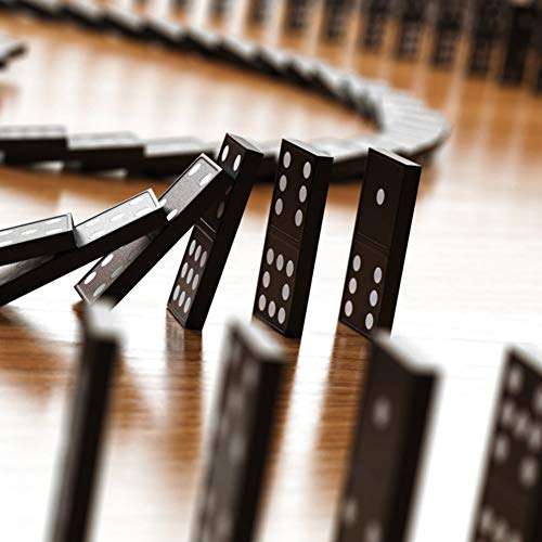 hongxinq 28pcs Domino Card Game Children Interactive Board Game Set for Adults Kids 4