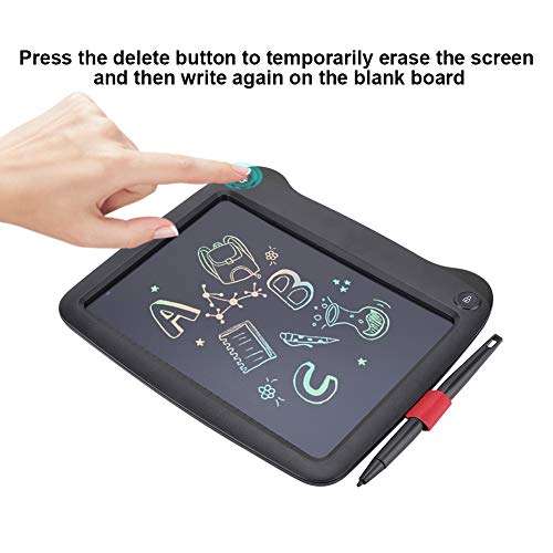 Electronic Notepad, 9-inch Notepad Writing Board Durable Smooth for Writing for Outdoor(Black) 3