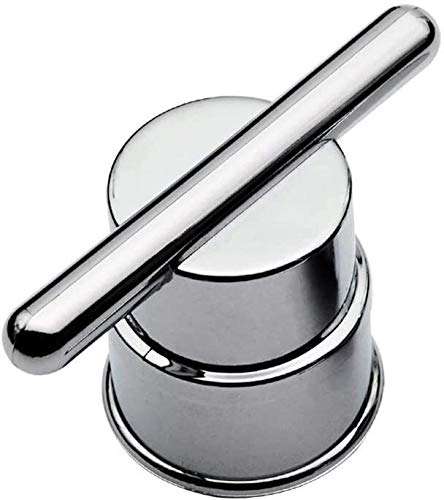 Fulinmen 2pc Door Handles Electroplated Plastic Single Hole Shower Room Accessories Door Knob Handles, for Interior Furniture Cabin (Color : Silver) 2