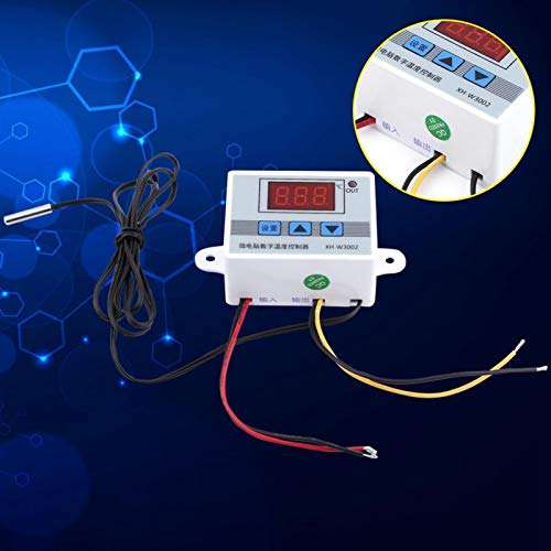 Thermostat Control Switch,Temperature Controller 1pc Digital Temperature Controller Thermostat Control Switch with Probe Sensor(AC220V) 3