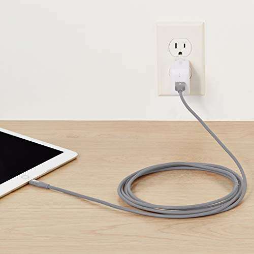 AmazonBasics Apple Certified Lightning to USB Charge and Sync Cable, Advanced Collection, 10 Feet (3 Meters) - Grey 6