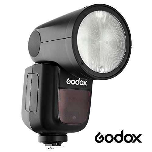 Godox V1-C Flash Speedlite for Canon DSLR Cameras, 2600mAh Lithimu Battery, 76Ws 2.4G TTL Round Head Flash Speedlight, 1/8000 HSS, 480 Full Power Shots, 10 Level LED Modeling Lamp 4