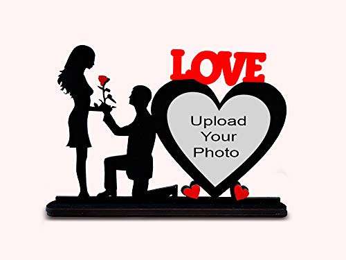 MUKESH HANDICRAFTS Love You Personalized/Personalise Wooden Photo Frame for All Occasions (Multicolour, 12x8 Inches) 6