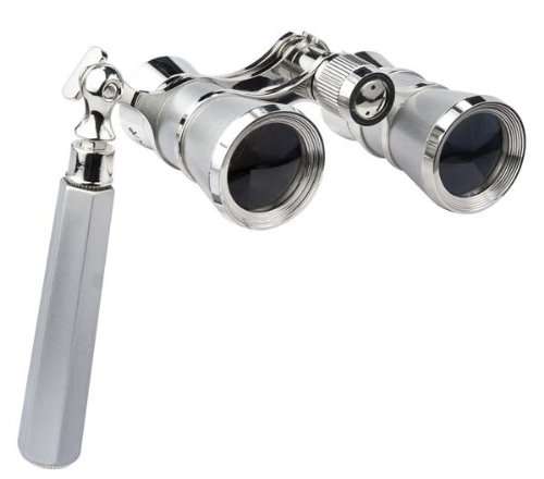 BARSKA 3x25 Blueline Opera Glass with Handle, Silver 2