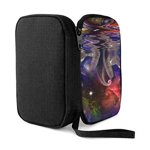 Electronic Organizer Hands, Space and Water Surprision Travel Universal Cable Organizer Electronics Accessories Cases Gadgets Bag Cord Storage Bag for Cable, Charger, Phone, USB, SD Card 4