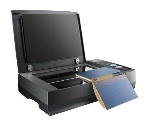 Plustek Book Scanner - OPticBook 3800, Special Book-Edge Design for eliminates Spine Shadows, CCD Sensor with 48bit Color Input. 3