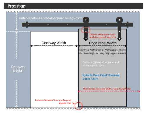 8FT Heavy Duty Sturdy Sliding Barn Door Track Hardware Antique Country Style Closet Set Rollers Suitable for Indoor Decoration in Kitchen, Bedroom, Dressing Room, Club, Pub and So On 3