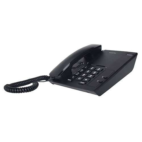 Alcatel T-26 Black Corded Landline Phone With Wall Mountable & Visual Call Indicator Supported By Radial Key, Flash, Mute & Pause Function 5