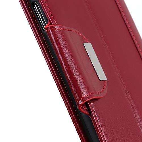 Futanwei Business Wallet Cases for Motorola Moto G Play 2021 Case, Moto G Play 2021 Wallet Case, Premium PU Leather Flip Wallet Case Cover with Card Holder for Motorola Moto G Play 2021, Claret 6