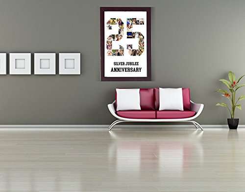 Personalized Photo Any Number Collage White Background (12x18-Inch) 3