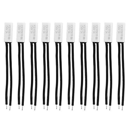 Temperature Controller 10pcs Temperature Control Switch Normally Open Type for Temperature Control, Thermal Protection(100?) 5