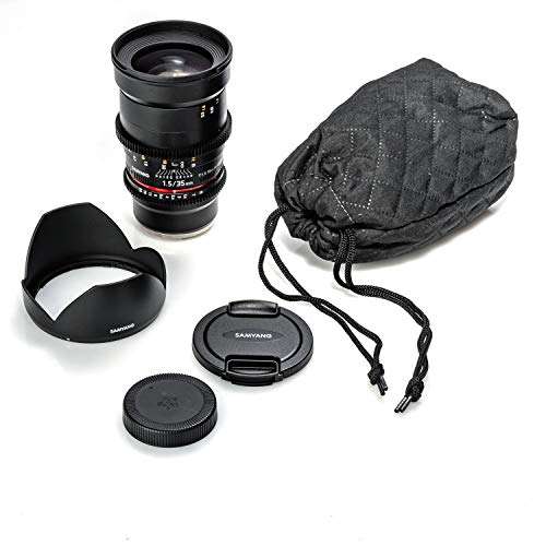 Samyang 35 mm T1.5 VDSLR II Manual Focus Video Lens for Nikon DSLR Camera 4