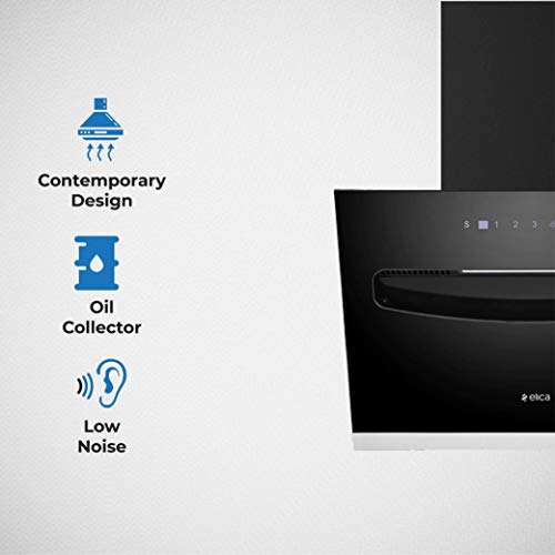 Elica 60 cm 1200 m3/hr Filterless Chimney with Lifetime Warranty (EFL-S607 VMS, Motion Sensor Control, Black) 6