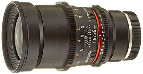 Samyang 35 mm T1.5 VDSLR II Manual Focus Video Lens for Nikon DSLR Camera 2