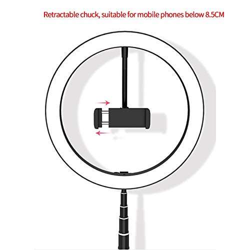 Facibom Telescopic Desktop Ring LED Fill Light Bracket Stand Holder for Live Streaming 667C 3