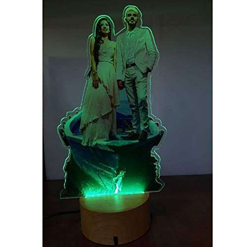 think grey ads 3D Illusion Wood Glass Acrylic HD UV Machine Print Customized Gift LED Lamp (Size H 11Inch X W 5 Inch X L 5inch) 3