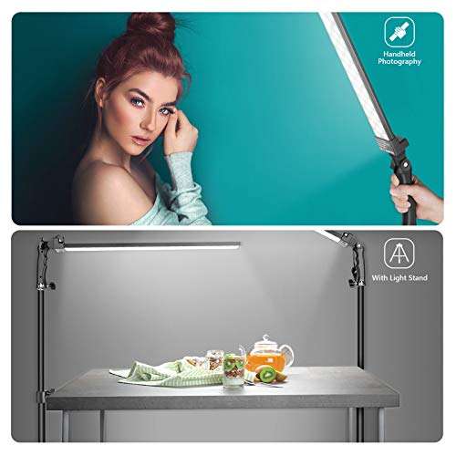 Neewer Photography Studio LED Lighting Kit: 5500K Dimmable Light with Light Stand Tripod for Photographic Video Fill Light, Film Lighting, Green Screen Lighting, Glamcor Lighting 5