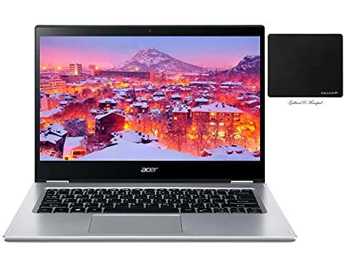 Newest Acer Spin 3 2-in-1 Convertible Laptop, 14" FHD IPS Touchscreen, Intel Core i5-1035G, 8GB LPDDR4, 128GB NVMe SSD, Backlit KB, Fingerprint Reader, WiFi 6, Win 10 + GalliumPi Accessories 2