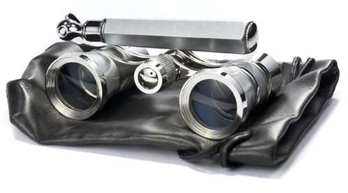 BARSKA 3x25 Blueline Opera Glass with Handle, Silver 6