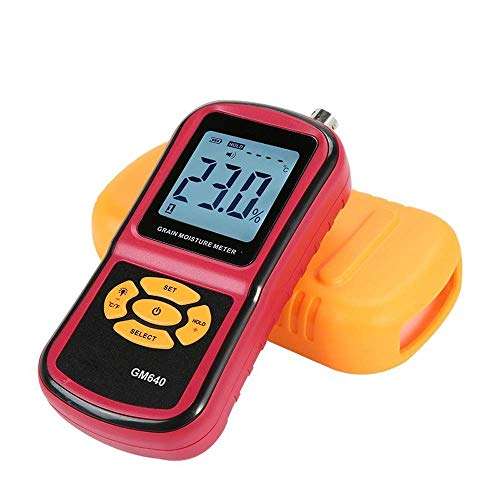 XUXUWA Moisture Meter Grain Moisture Meter Long Proble Rice Wheat Coffee GM640 Benetech Humidity tester 5