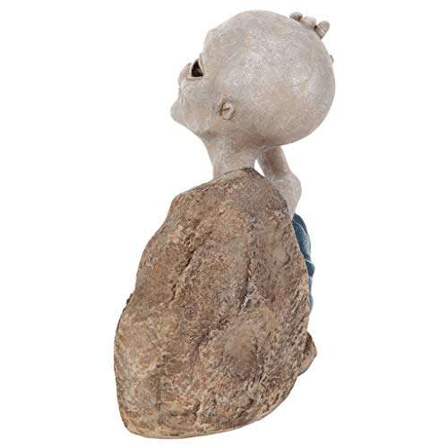 Design Toscano LY612243 Surfer Dude Out-of-This-World Alien Statue, Small-Chilling, Full Color 5