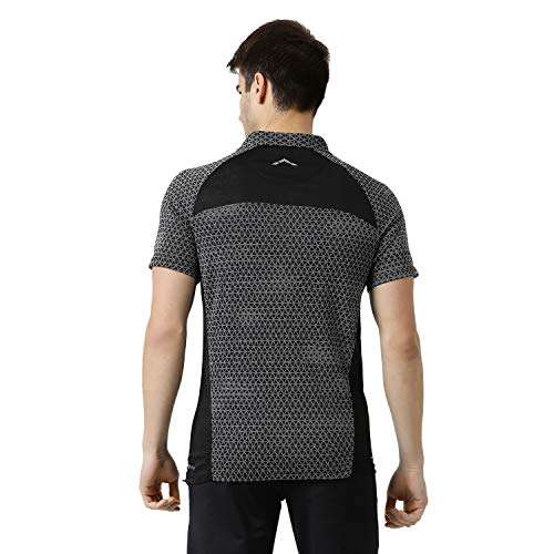 ROCK.IT Men's Plain Active Base Layer Shirt (2190100454-1_Black 36) 4